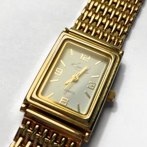 Kim Rodgers Gold Tone Squared Face Quartz Watch |Gently used|